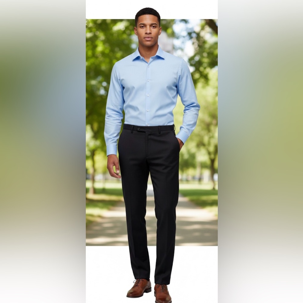 Savane Men's  Dressy Pants Herringbone